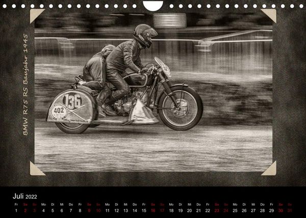 Produktbild: Klassik Motorsport Action (Wandkalender 2022 DIN A4 quer)