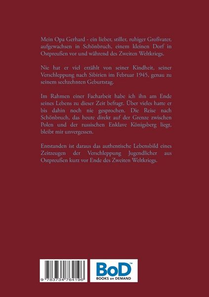 Produktbild: Verschleppung Jugendlicher aus Ostpreu&szlig;en 1945