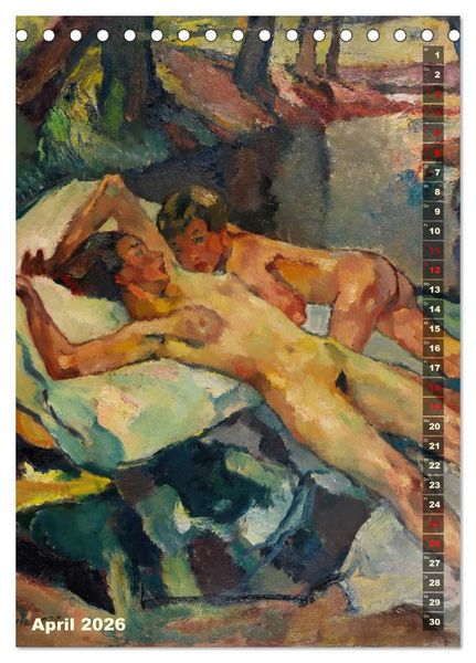 Produktbild: Leo Putz - Die Kunst der Sinnlichkeit (Tischkalender 2026 DIN A5 hoch), CALVENDO Monatskalender