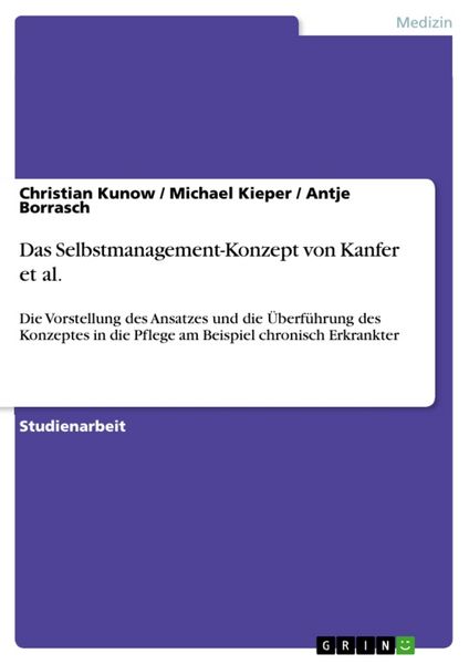 Produktbild: Das Selbstmanagement-Konzept von Kanfer et al.