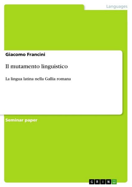 Produktbild: Il mutamento linguistico