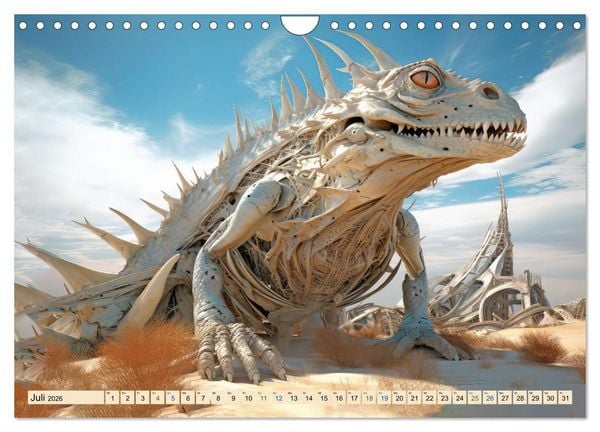 Produktbild: Surrealismus trifft W&uuml;ste (Wandkalender 2026 DIN A4 quer), CALVENDO Monatskalender