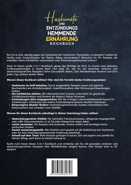 Produktbild: Hashimoto und Entz&uuml;ndungshemmende Ern&auml;hrung Kochbuch
