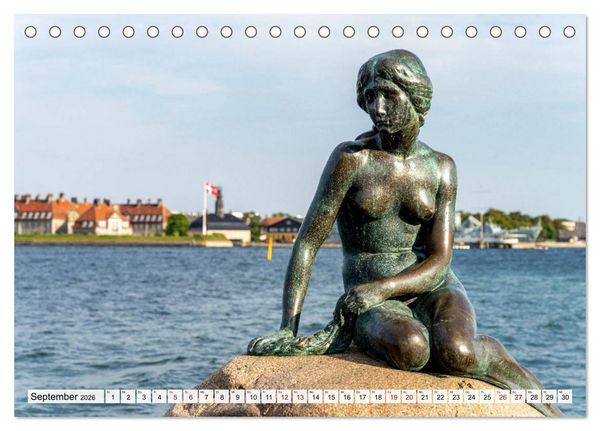 Produktbild: D&auml;nemark - Kopenhagen (Tischkalender 2026 DIN A5 quer), CALVENDO Monatskalender