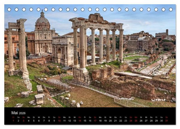 Produktbild: Rom (Tischkalender 2026 DIN A5 quer), CALVENDO Monatskalender