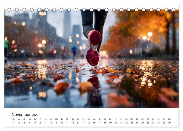 Produktbild: Marathon Power (Tischkalender 2026 DIN A5 quer), CALVENDO Monatskalender