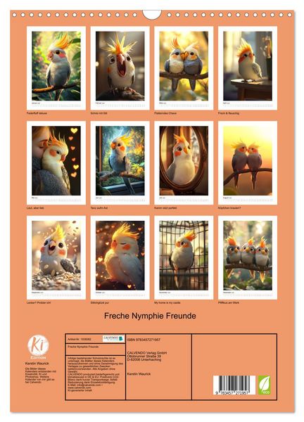 Produktbild: Freche Nymphie Freunde (Wandkalender 2026 DIN A3 hoch), CALVENDO Monatskalender