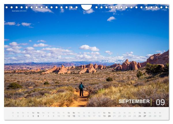 Produktbild: Wunderbare Wanderungen im S&uuml;dwesten der USA (Wandkalender 2026 DIN A4 quer), CALVENDO Monatskalender