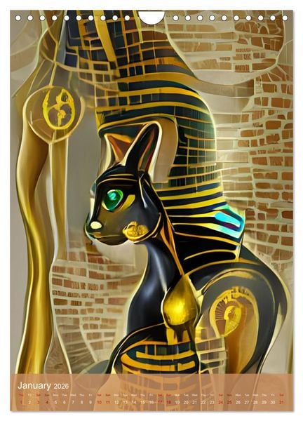 Produktbild: Ancient Egypt - Digital Artwork created by Artificial Intelligence (Wall Calendar 2026 DIN A4 portrait), CALVENDO 12 Month Wall Calendar