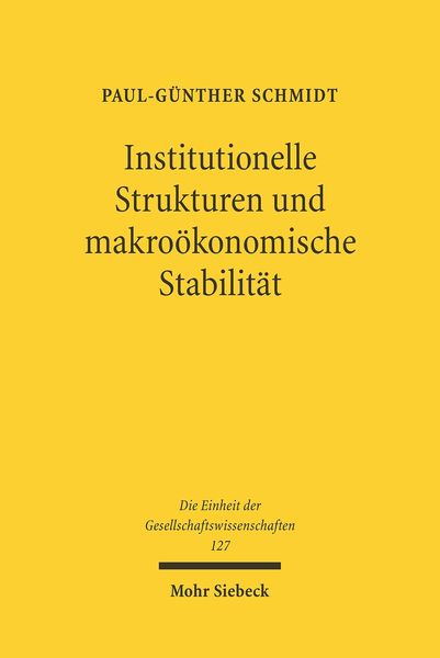 Produktbild: Institutionelle Strukturen und makro&ouml;konomische Stabilit&auml;t