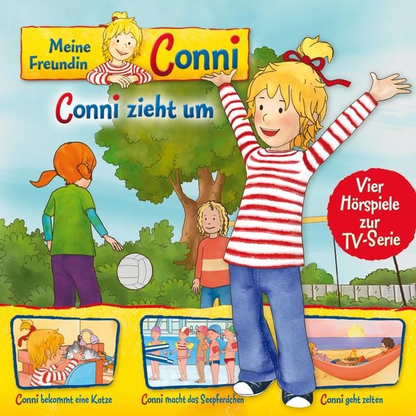 Produktbild: 01: Conni zieht um / Conni bekommt eine Katze / Conni macht das Seepferdchen / Conni geht zelten (Vier H&ouml;rspiele zur TV-Serie)
