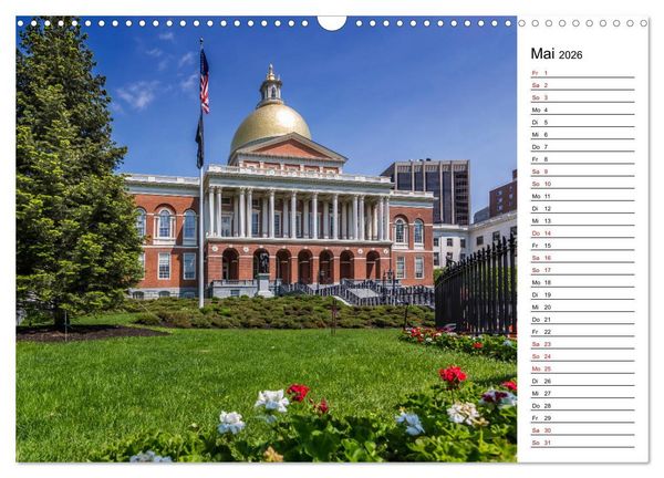Produktbild: Stadtansichten aus Boston (Wandkalender 2026 DIN A3 quer), CALVENDO Monatskalender