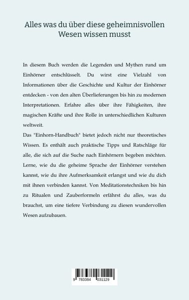 Produktbild: Das Einhorn Handbuch