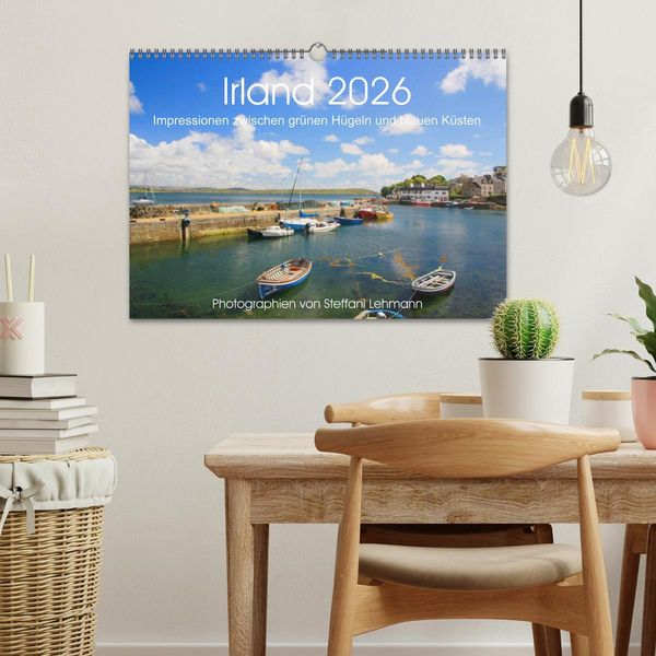 Produktbild: Irland 2026. Impressionen zwischen gr&uuml;nen H&uuml;geln und blauen K&uuml;sten (Wandkalender 2026 DIN A3 quer), CALVENDO Monatskalender