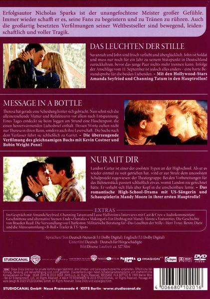 Produktbild: Nicholas Sparks Collection [3 DVDs]