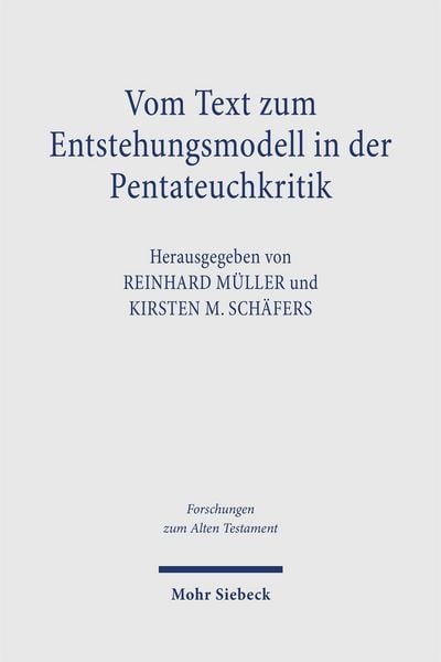 Produktbild: Vom Text zum Entstehungsmodell in der Pentateuchkritik
