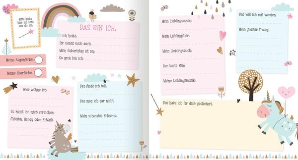 Alle meine Freunde – Einhorn ¦ Mit über 300 Stickern