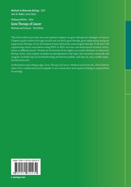 Produktbild: Gene Therapy of Cancer