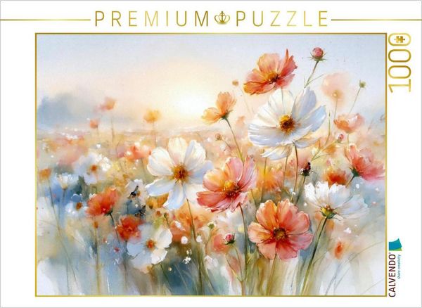 CALVENDO Puzzle Blütenpoesie in sanften Farben | 1000 Teile Lege-Größe 64 × 48 cm Foto-Puzzle für glückliche Stunden