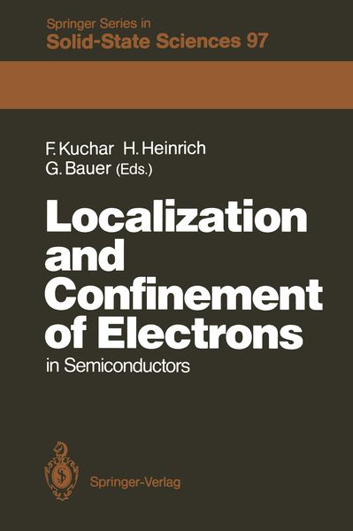 Produktbild: Localization and Confinement of Electrons in Semiconductors