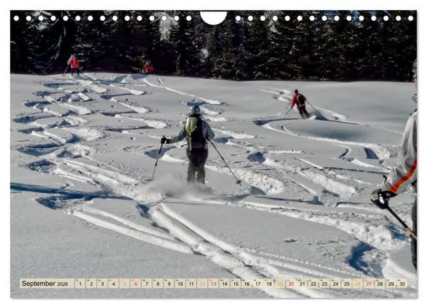 Produktbild: Skifahren - so sch&ouml;n (Wandkalender 2026 DIN A4 quer), CALVENDO Monatskalender