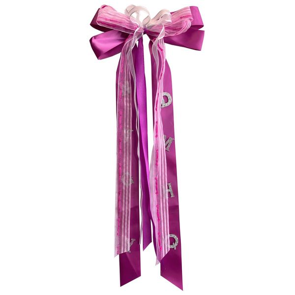 Produktbild: Nestler Schult&uuml;tenschleife rosa/wei&szlig; 23x50cm