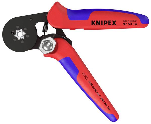 Produktbild: Knipex 97 53 14 Crimpzange Aderendh&uuml;lsen 0.08 bis 16 mm&sup2;