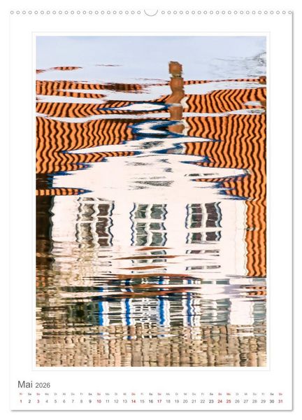 Produktbild: Wasserreflexionen (Wandkalender 2026 DIN A2 hoch), CALVENDO Monatskalender
