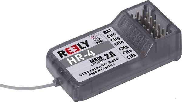 Reely HR-4 6-Kanal Empfänger 2,4GHz Stecksystem JR