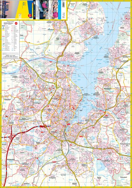 Falk Cityplan Kiel 1:17.500