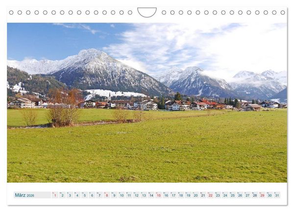 Produktbild: Oberstdorf. Atemberaubende Ansichten aus den Allg&auml;uer Alpen (Wandkalender 2026 DIN A4 quer), CALVENDO Monatskalender
