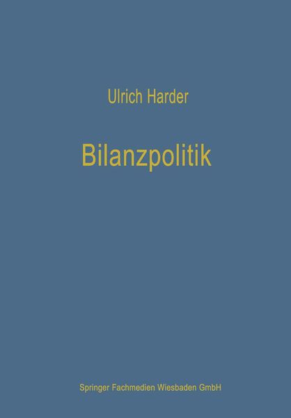 Produktbild: Bilanzpolitik