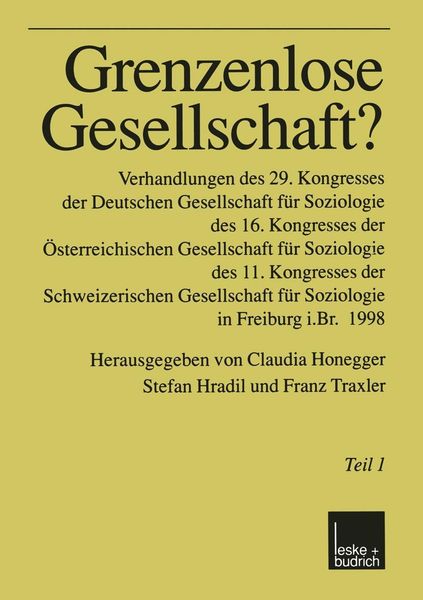 Produktbild: Grenzenlose Gesellschaft?