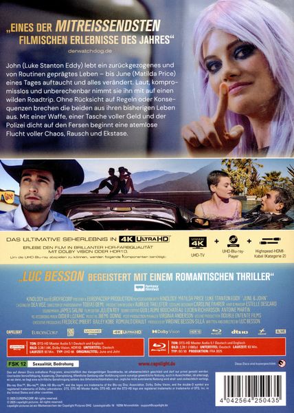 Produktbild: June and John - Limitiertes Mediabook (4K Ultra HD + Blu-ray)