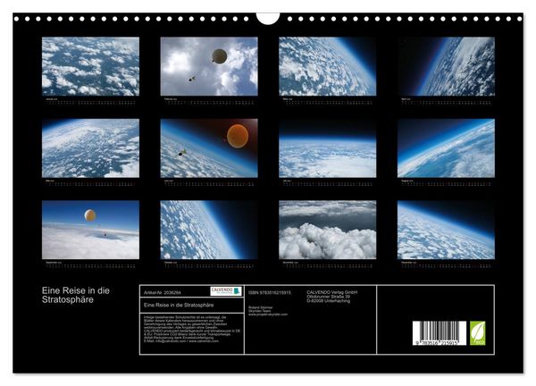 Produktbild: Eine Reise in die Stratosph&auml;re (Wandkalender 2026 DIN A3 quer), CALVENDO Monatskalender