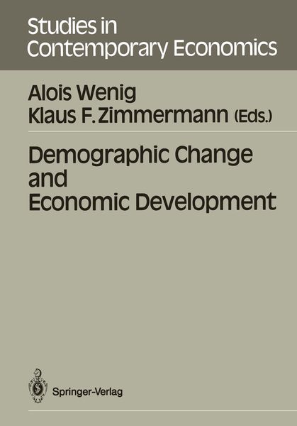 Produktbild: Demographic Change and Economic Development