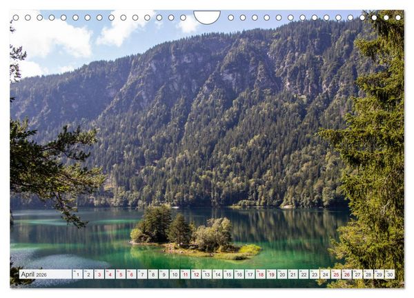 Produktbild: Urlaub in der Zugspitz Region (Wandkalender 2026 DIN A4 quer), CALVENDO Monatskalender