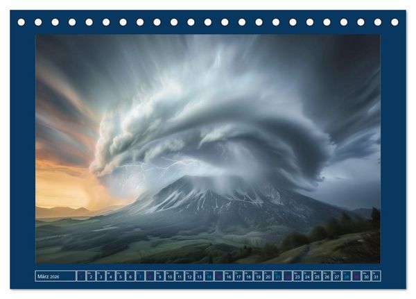 Produktbild: Im Bann der Naturgewalten (Tischkalender 2026 DIN A5 quer), CALVENDO Monatskalender