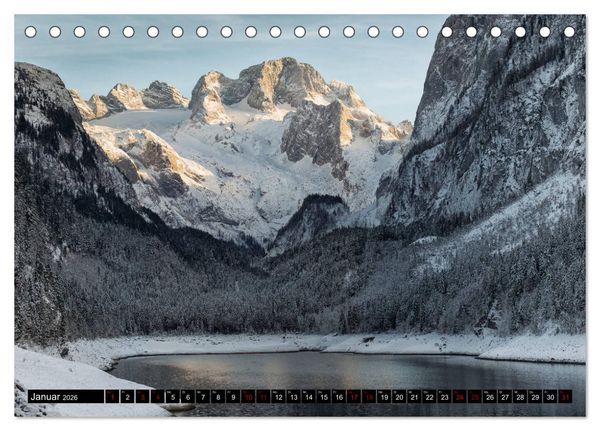 Produktbild: Seen - Berge - Salzkammergut (Tischkalender 2026 DIN A5 quer), CALVENDO Monatskalender