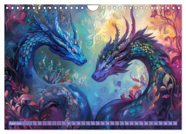 Produktbild: Art Nouveau trifft M&auml;rchenwelt (Wandkalender 2026 DIN A4 quer), CALVENDO Monatskalender