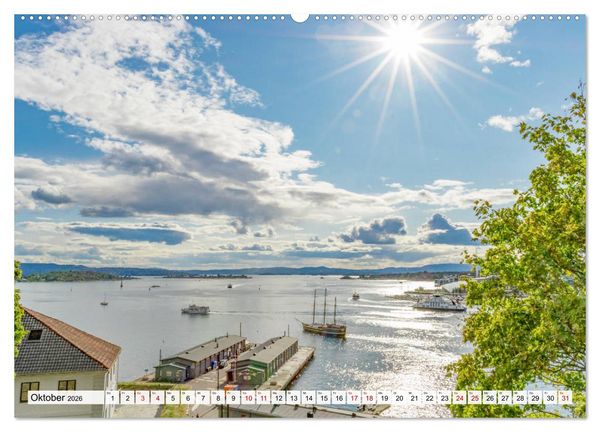 Produktbild: Zauberhaftes Oslo (Wandkalender 2026 DIN A2 quer), CALVENDO Monatskalender