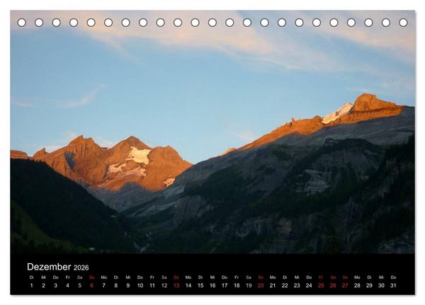 Produktbild: Die Welt der Berge (Tischkalender 2026 DIN A5 quer), CALVENDO Monatskalender