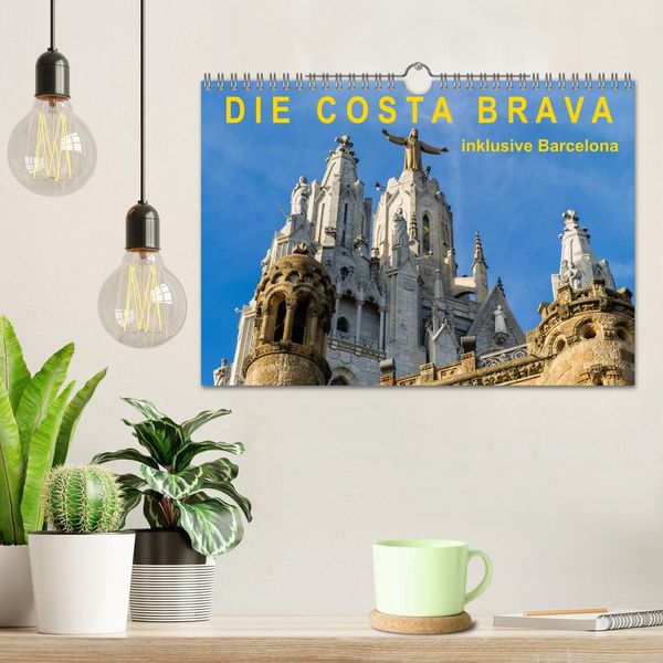 Produktbild: Costa Brava &ndash; inklusive Barcelona (Wandkalender 2026 DIN A4 quer), CALVENDO Monatskalender