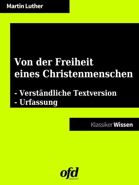 Produktbild: Von der Freiheit eines Christenmenschen