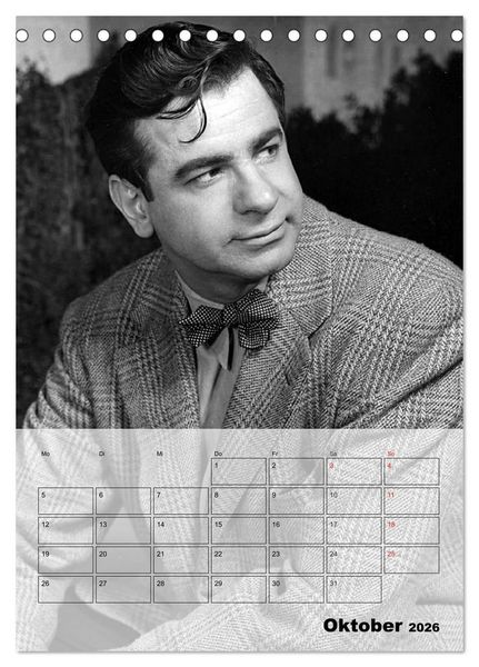Produktbild: Filmstars - Legenden der goldenen Filmjahre (Tischkalender 2026 DIN A5 hoch), CALVENDO Monatskalender