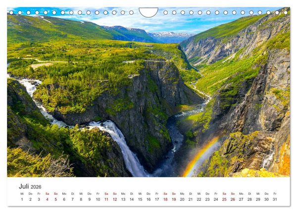 Produktbild: Norwegen - Landschaften und Fjorde im westlichen Norwegen (Wandkalender 2026 DIN A4 quer), CALVENDO Monatskalender