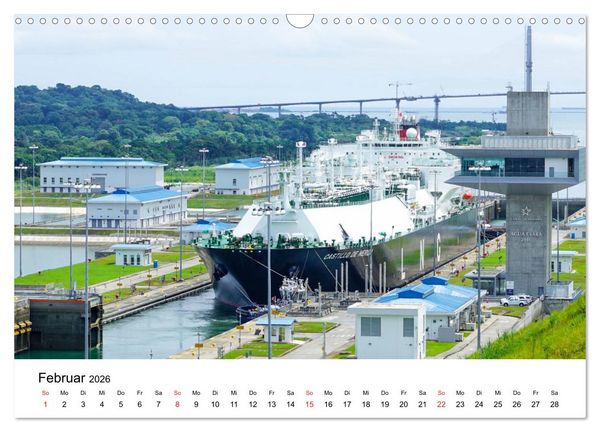 Produktbild: Panamakanal - Zwischen Atlantik und Pazifik (Wandkalender 2026 DIN A3 quer), CALVENDO Monatskalender