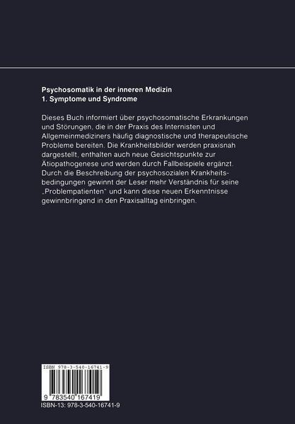 Produktbild: Psychosomatik in der inneren Medizin