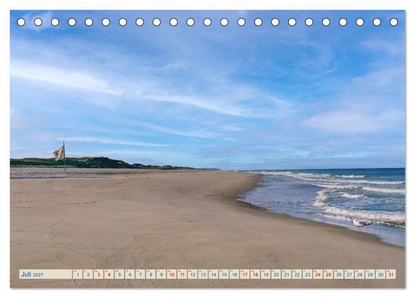 Produktbild: Strand-Einsamkeit. Ein Sylter Winter (Tischkalender 2027 DIN A5 quer), CALVENDO Monatskalender