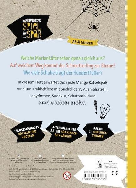 Produktbild: Richter, M: R&auml;tselspa&szlig; mit Krabbeltieren